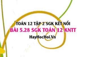 Bài 5.28 SGK Toán 12 tập 2 Kết nối tri thức